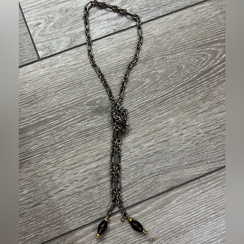 David Yurman Authentic chain lariat necklace - Picture 4 of 5